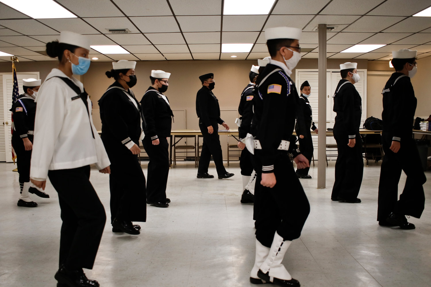 Navy Cadets Drill Away At The Valley Stream American Legion Herald
